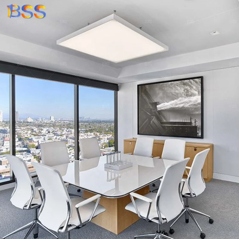 Factory Price Fantastic Customised 6ft Long 8 Chairs White Marble Top Large Square Shape Conference Table