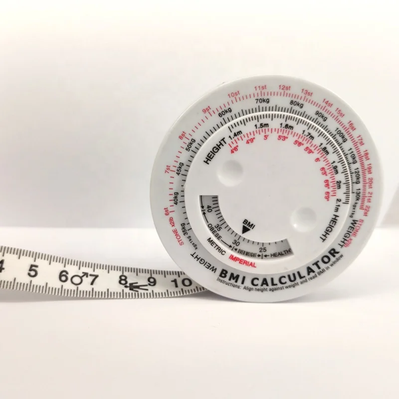 Портативный индивидуальный калькулятор BMI шкала колеса рулетка мера