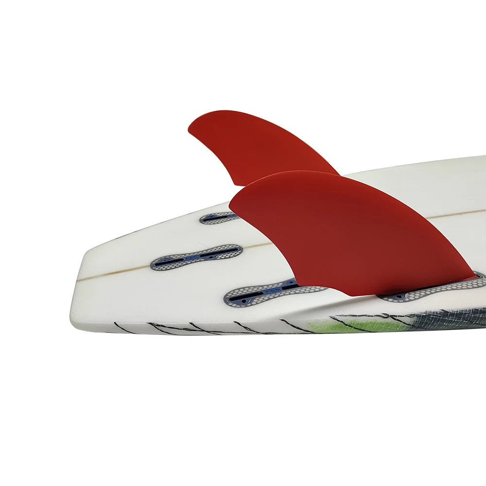 Manufacturer Surfboard Side Fin Honeycomb Fins Twin Set FK Double Tabs 2 Fin for Surfing
