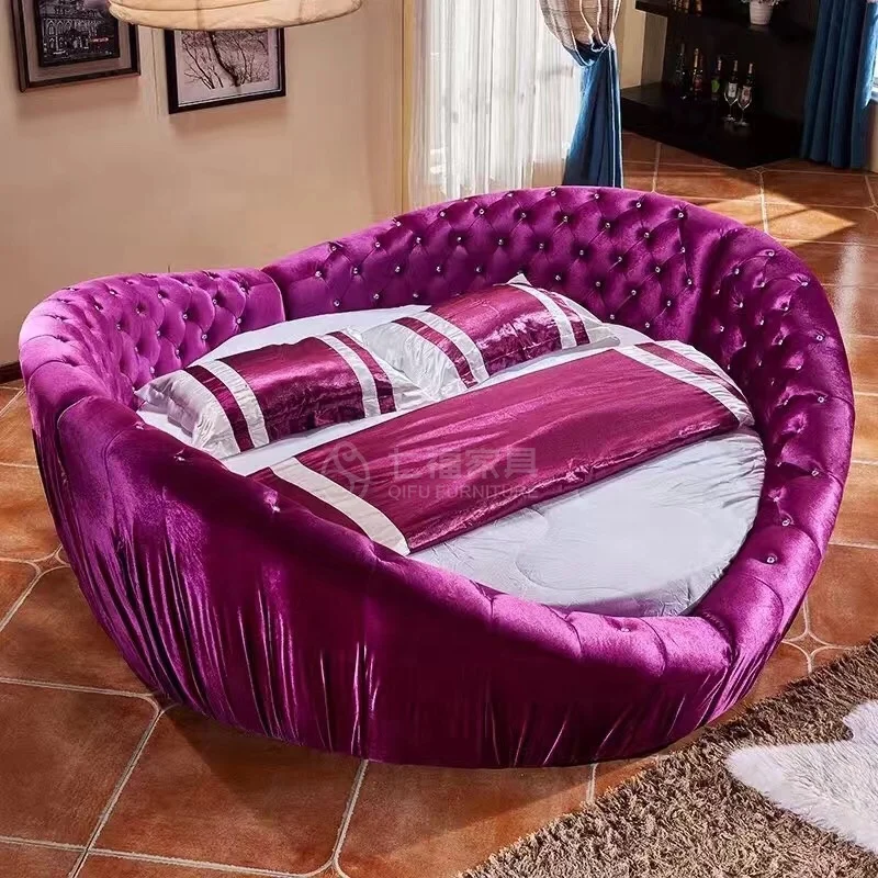 Роскошная круглая секс-кровать Kingsize для тематического отеля и частного секса