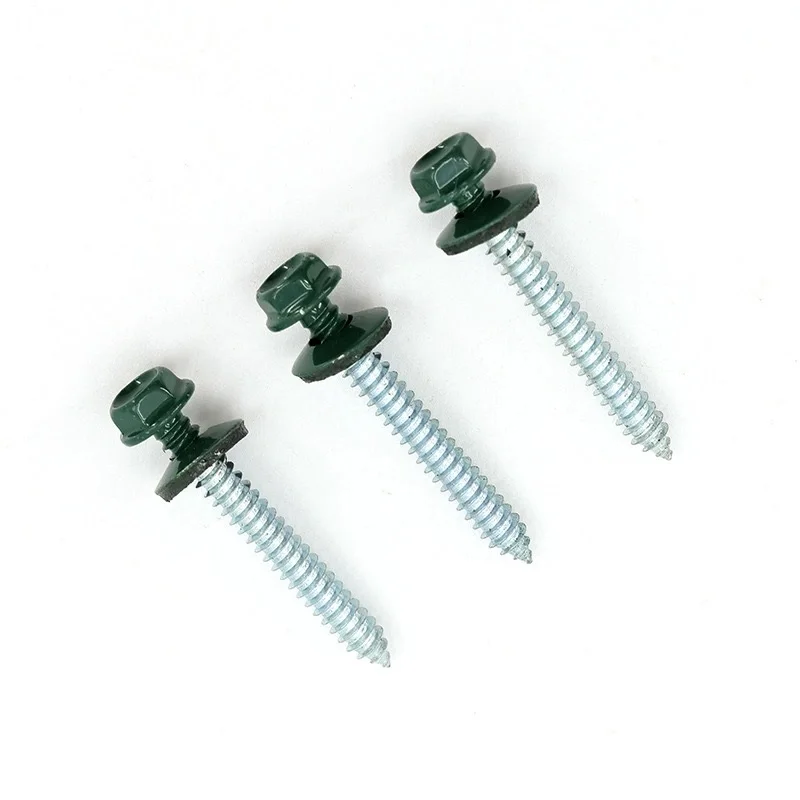 Painted Screws Factory RAL Color painted DIN 6928 Hexagonal Washer Head Self Tapping Screw
