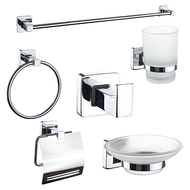 Modern Drilled Wall Installation Bathroom Suites Toilet Sets 6 Piece