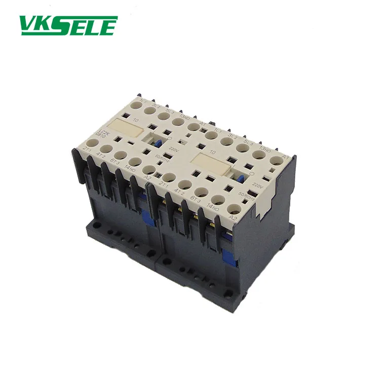LC2 K12 Series CJX2-K1210 12A 3 pole elector mechanical interlocking reversing contactor