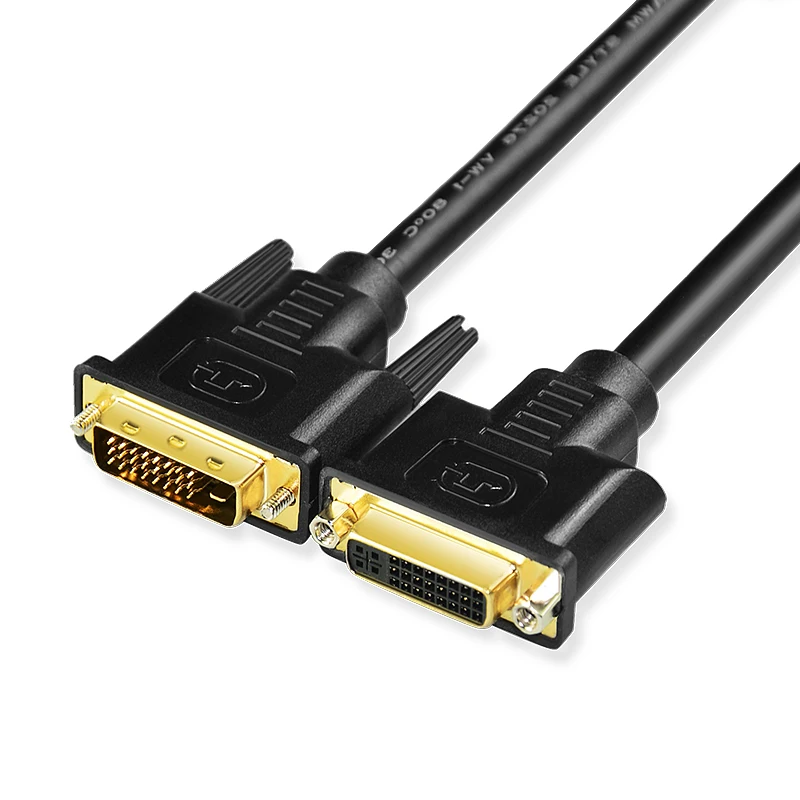dual link DVI extension Cable 24+1 Male TO Female 60HZ  DVI-D M/F  video cable for computer TV 1080P@144hz