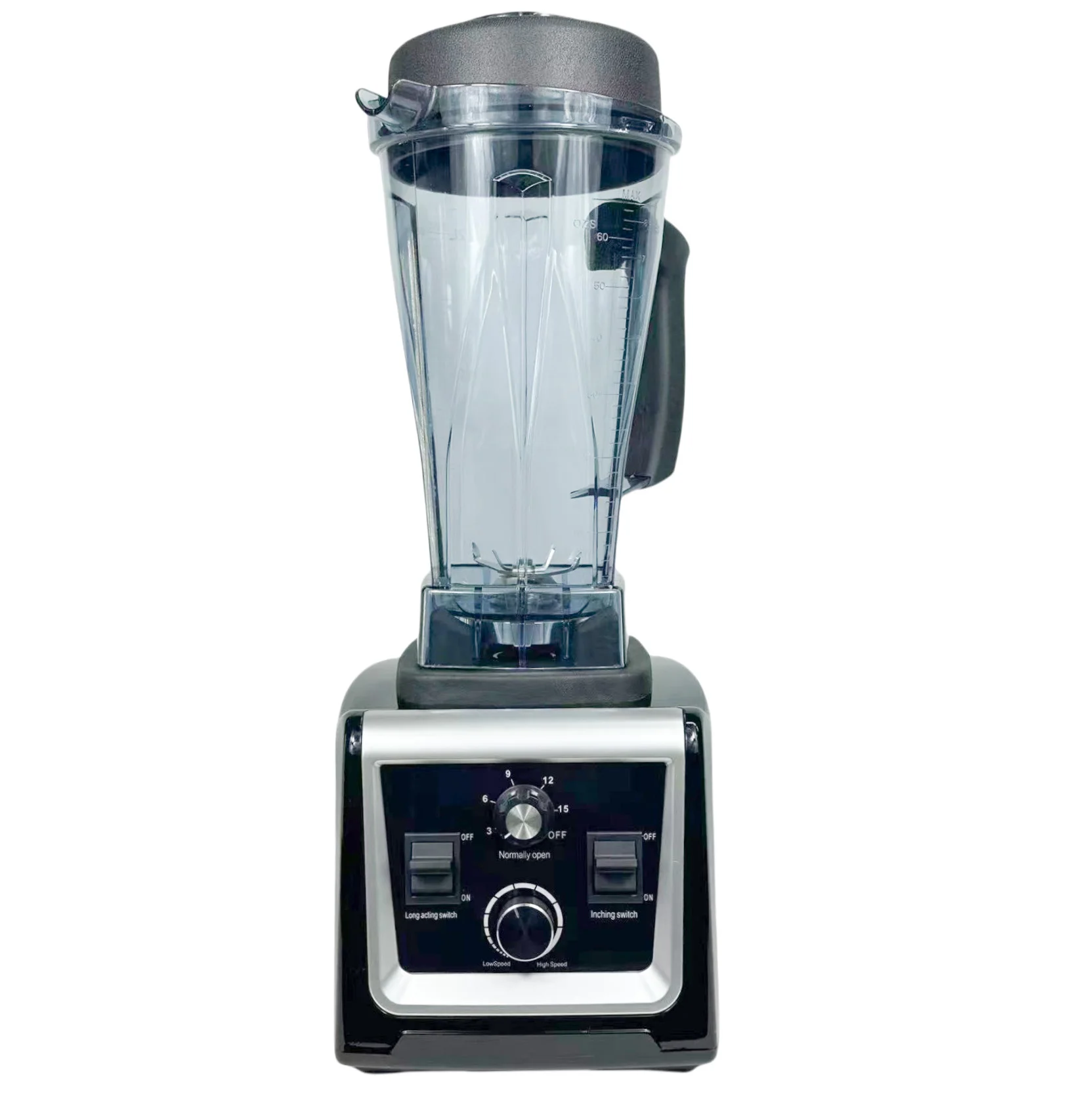 High Speed  Household Commercial Table blender Professional Heavy Duty  Mixer copper motor Silver Crest