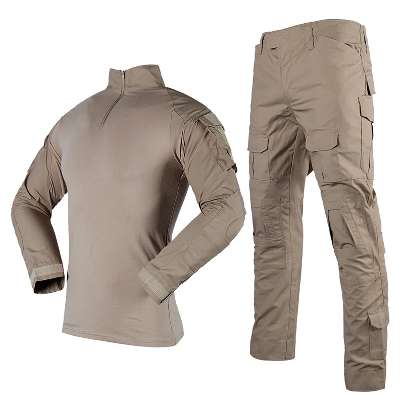 Wholesale In Stock Camo Tactical Three Piece Suit Combat Pants Jacket Shirt Hunting Camouflage Tactical Uniform Set for men