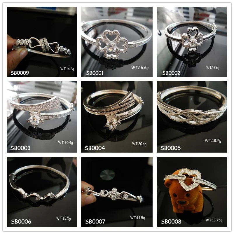 2024 Custom Hip Hop Jewelry 14k Gold Plated Full Cuban Zircon 925 Sterling Silver Bracelet For Unisex