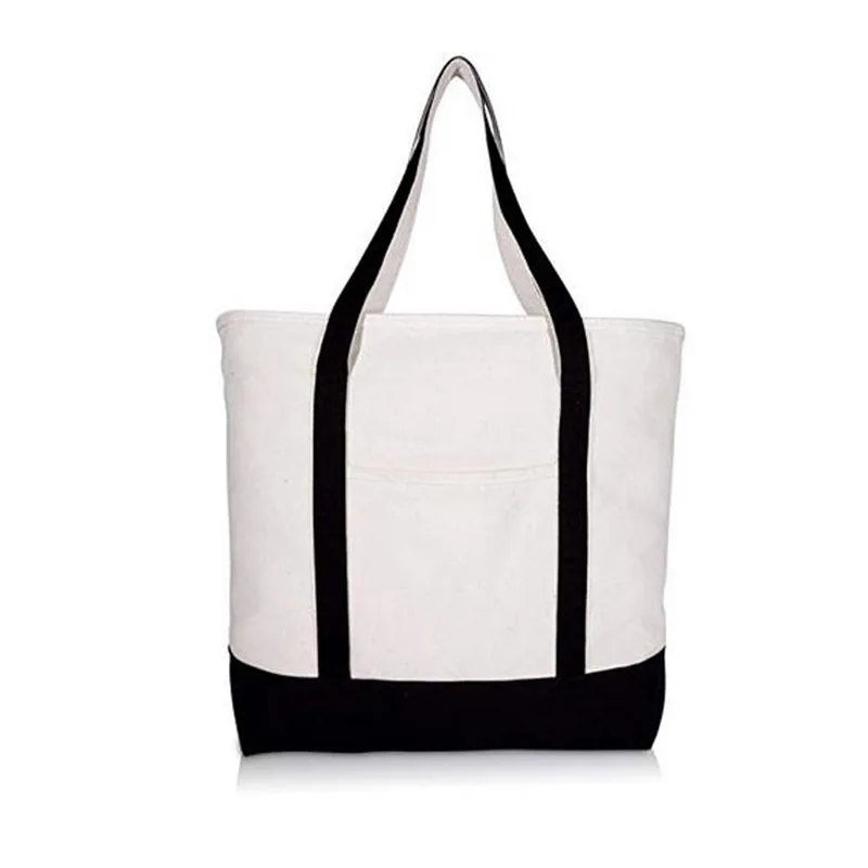 Cotton tote bag Wholesale Custom Logo Printed Leisure grocery Plain Cotton Shopping Tote Bags
