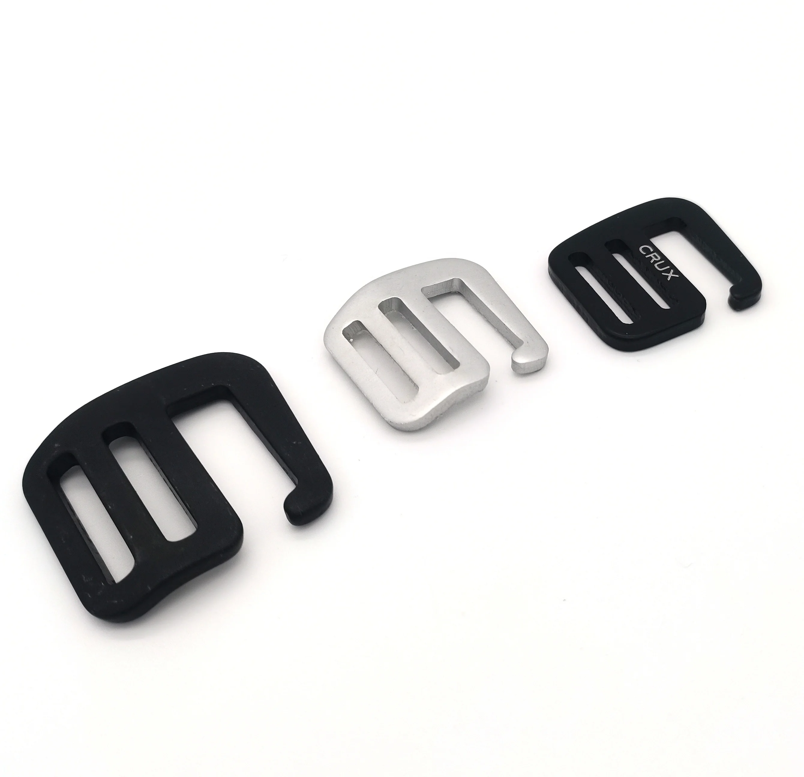  Metal Webbing G Hook Buckle Curve Shape Aluminum