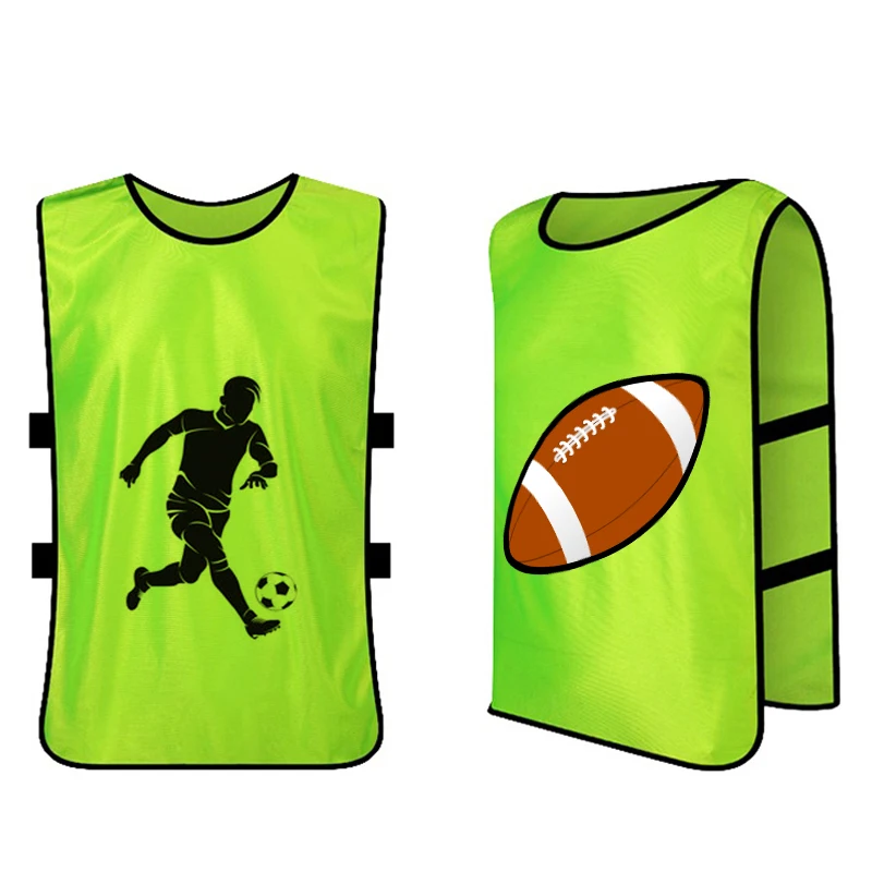 
Professional custom manufacturer cheap sublimation soccer vest reversible sports football running training mesh bibs 
