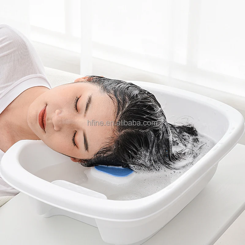  Portable Shampoo Basin with Thermochromic Plug For Elderly Kids and Pregnant