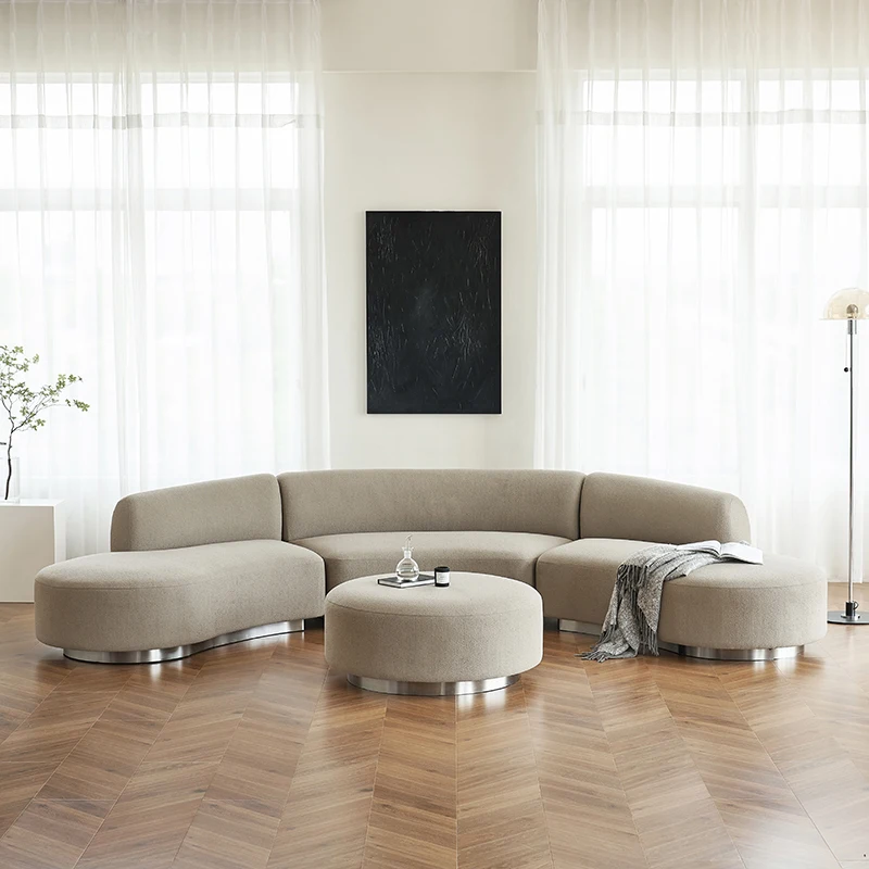 Lounge Fancy Sectional Living Room Sofas Modern Recliner Sectional Sofa Set Fabric Modern Long Sofa Home Furniture