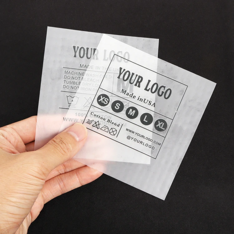 Полиэфирные термостойкие эко-растворители из ПВХ для одежды, Прозрачный Размер, 3D пользовательские этикетки для термопереноса без этикеток для шеи и пластизола