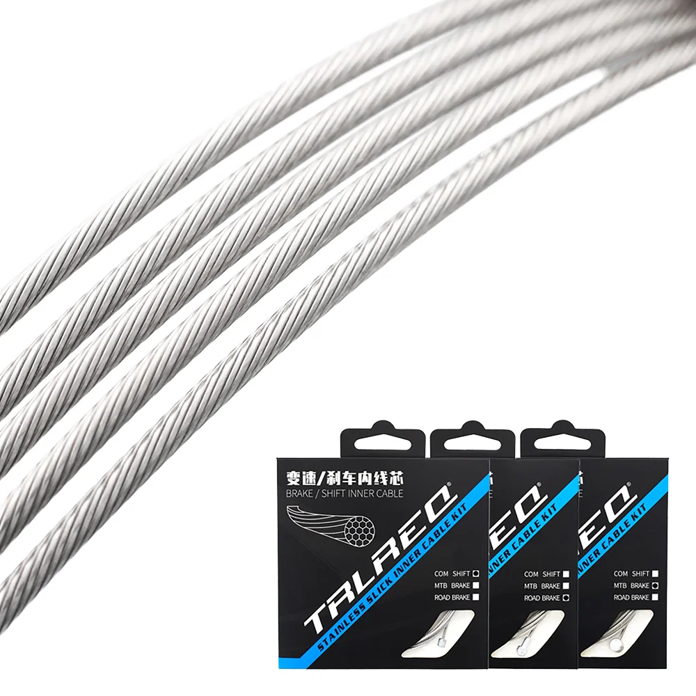 TRLREQ Polished Slick stainless Steel Inner Wire of MTB Road folding Bike Shift Derailleur Gear and Brake line 1pcs in 1box