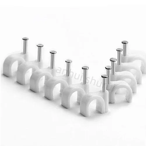 ANHUI Hot Sale Circle Cable Clips Plastic Wire Clips Plastic Clamps Mini Plastic China 100pcs/nylon Bag 10000 Bags SR PP PE