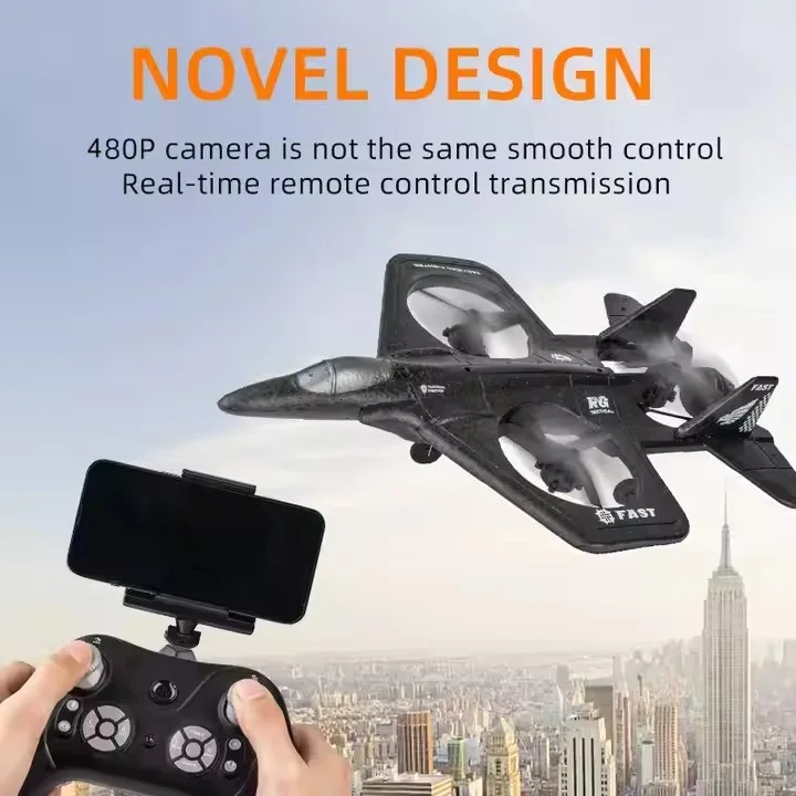 2 4 ГГц 4-осевой истребитель 360 градусов каскадерский Дрон с 480P HD камерой Wi-Fi передача в реальном времени радиоуправляемый самолет игрушки