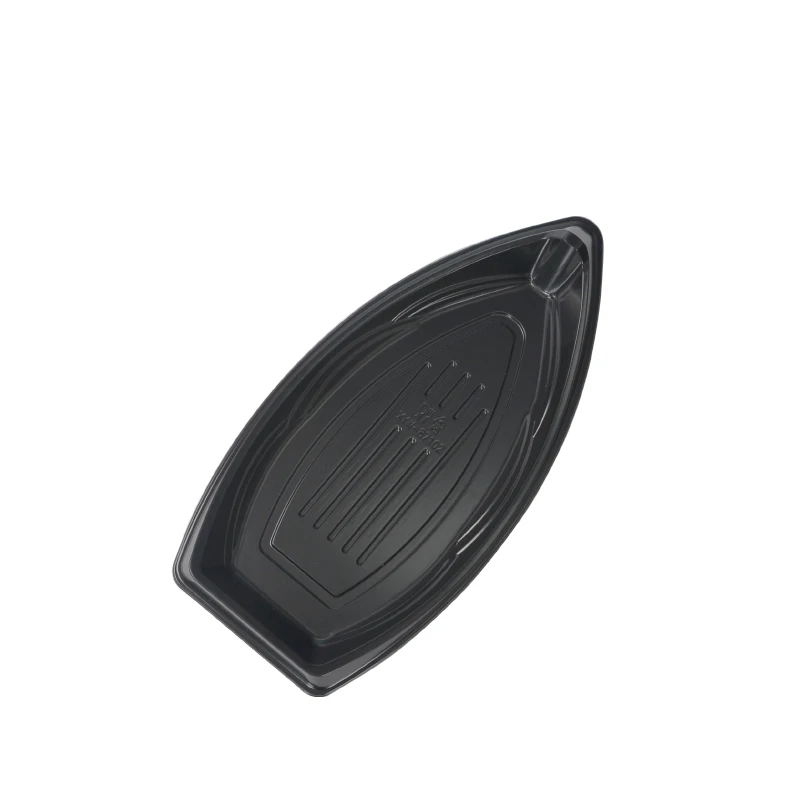 Ship Shape Premium Disposable Sushi Boat Box with Lid for Extra Large Party