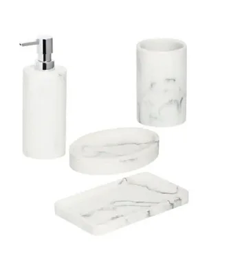 Resin Bathroom Set of 5 Bathroom set modern style toothbrush holder soap dispenser soap box in  resin  custom bathroom set ba