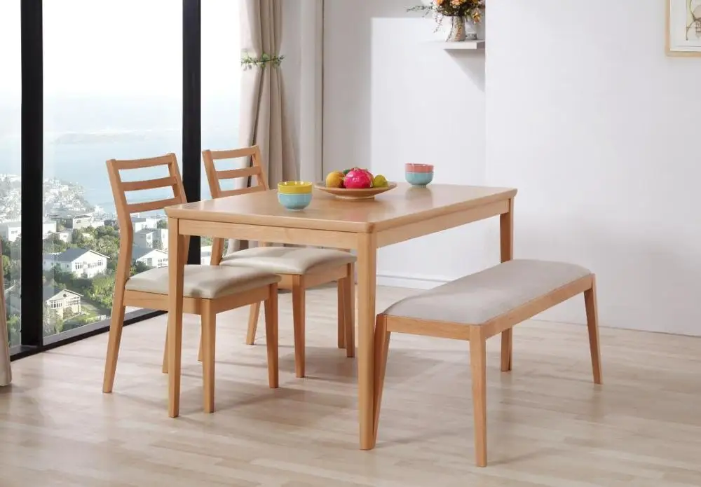 Modern Design Dining Room Furniture Set Dining Table Rectangular Wood 6 Chairs/seaters Home Furniture Panel Standard Packing T/T