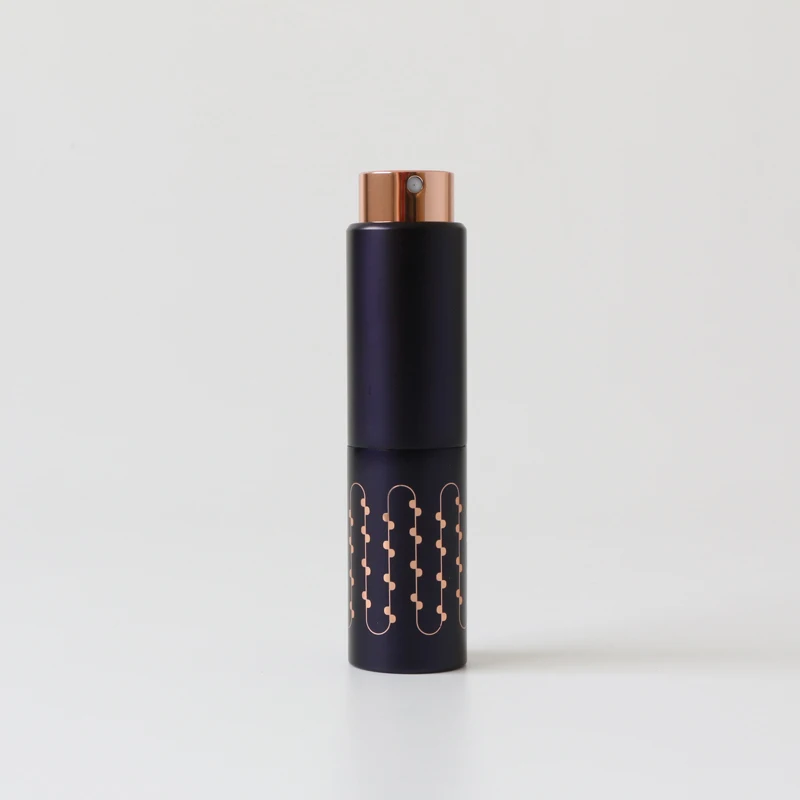 Luxury Metal Perfume Atomizer 8ml 10ml Matte Black Mini Spray