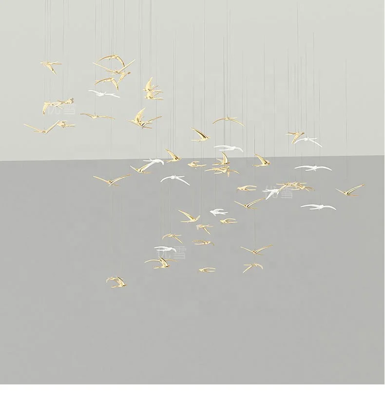 Shopping Center Hall Decoration Swallows Luxury Hotel Restaurant High Ceiling Hanging Ornament