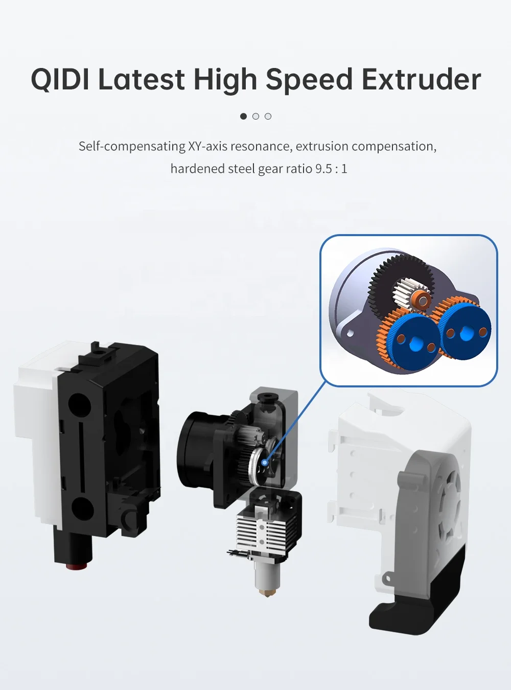 QIDI TECH X-Smart 3 3D Printer High Speed 500mm/s printing with PLA,ABS.PETG 180*180*170mm automatic levelling