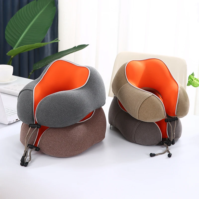 Wholesale Memory Foam Neck Pillow Head Chin Support Soft Pillow Sleeping Rest Airplane Car Travel Neck Pillow