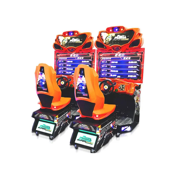Indoor coin operated motorcycle racing arcade car racing game machine