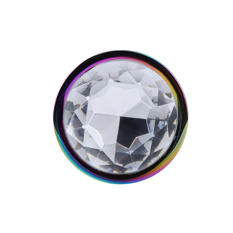 Factory Wholesale Colorful Rhinestone Butt plug Decorative Crystal Rainbow Small Medium Large Metal Anal Butt Plug