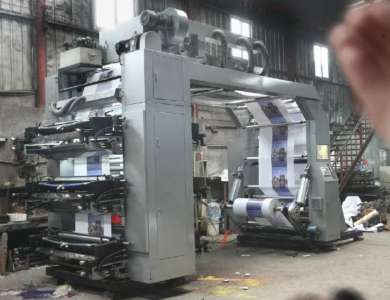 Plastic Film Bag 2 6 8 4 Colour Small Flexographic Flexo Printing Machine Price Mini Flexo Printer