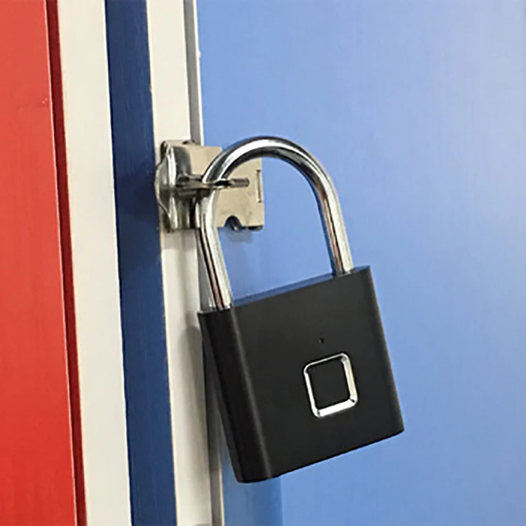 Portable Zinc Alloy Intelligent Fingerprint Door Handle Lock Set Thumbprint Lock For Luggage Backpack Suitcase