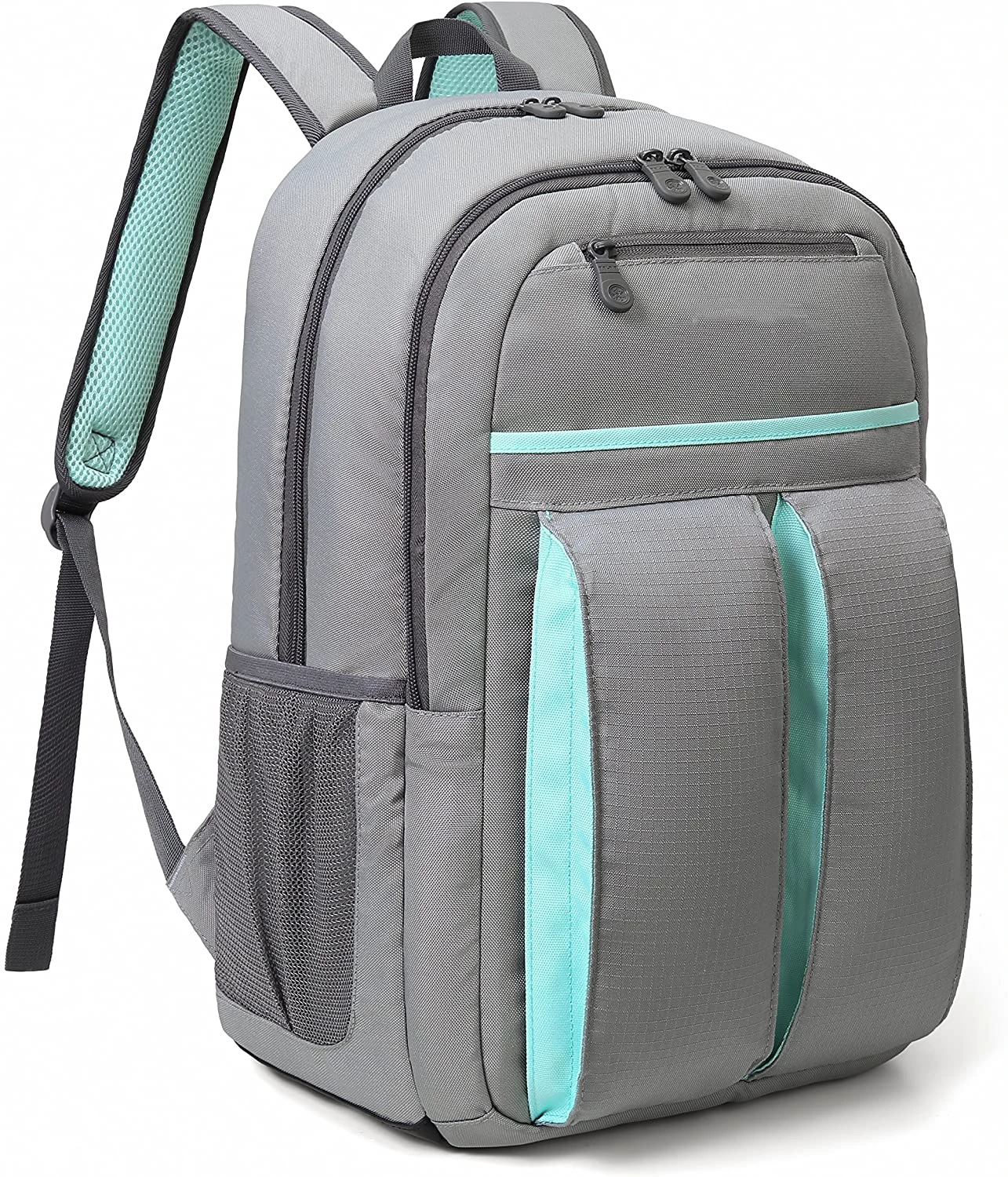 New Fashion Durable Leak-proof PEVA Lining Insulated Gray Cooler Bags for Picnic with Large Capacity Cooler Backpacks