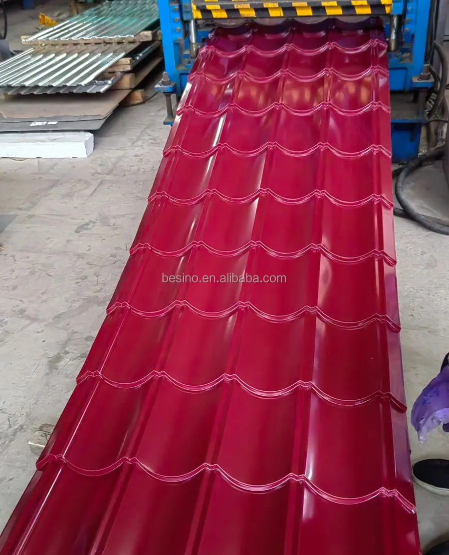 PPGI Corrugated Galvanized Steel Sheet Corrugated Steel Sheet Zinc Roofing Sheet Plain Roof Tiles