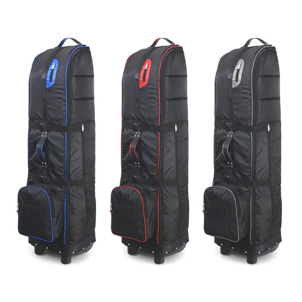 Nylon golf bag travel cover wholesale custom Golf air bag with wheels