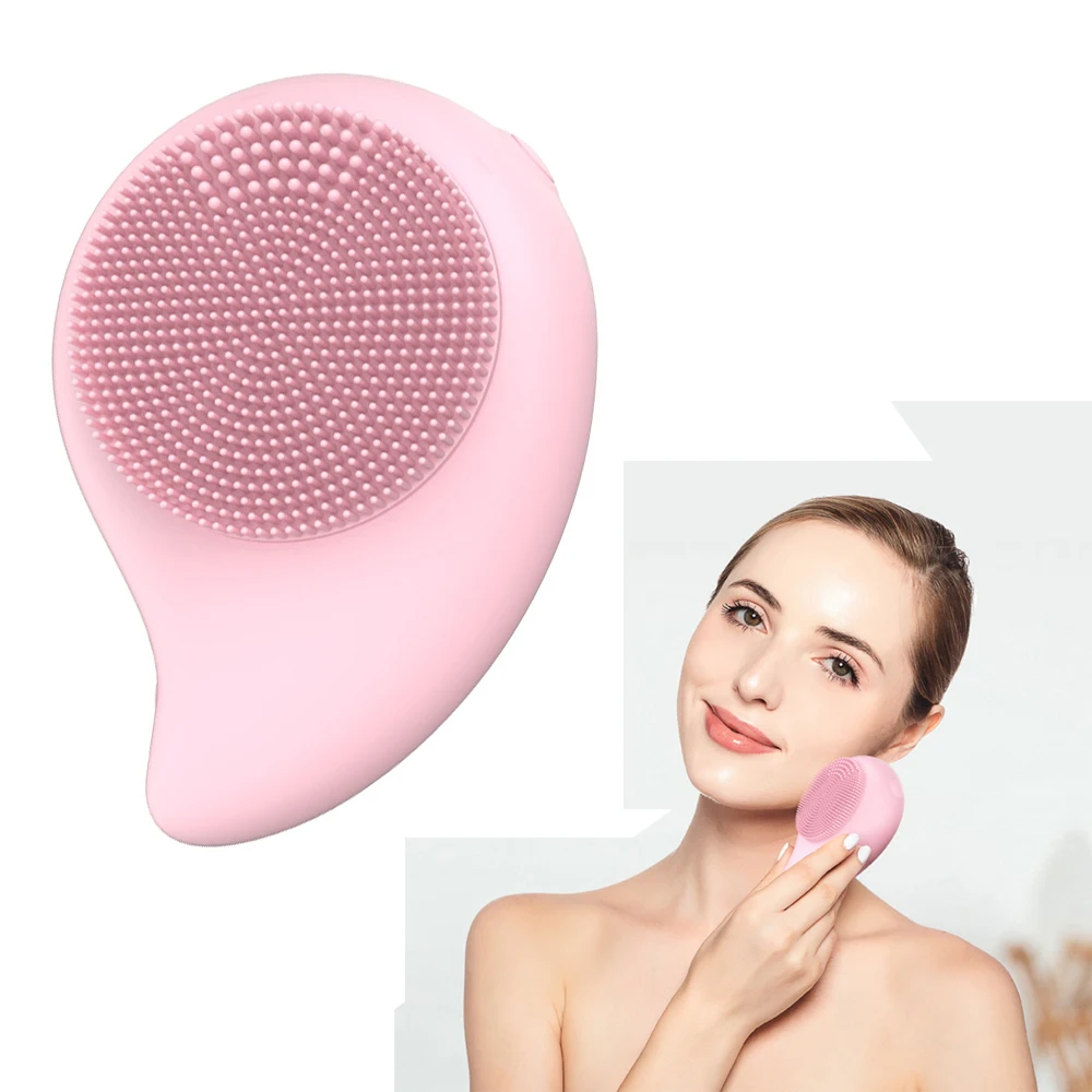 Manufacturer wholesale 7-in-1 face cleaning brush ultrasonic high-frequency silicone waterproof dual brush heads deep cleansing
