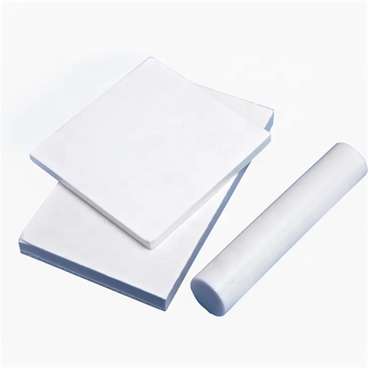 Glass Fiber Filled Virgin White PTFE Plastic Sheet/Rod