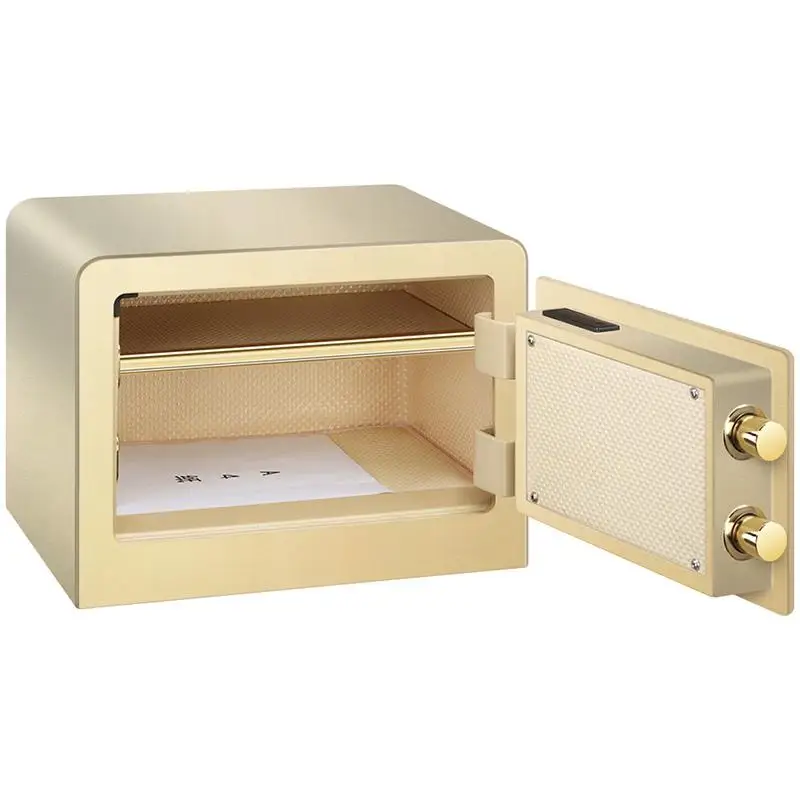 Time locking container steel plate safe box with interior capet for guest room