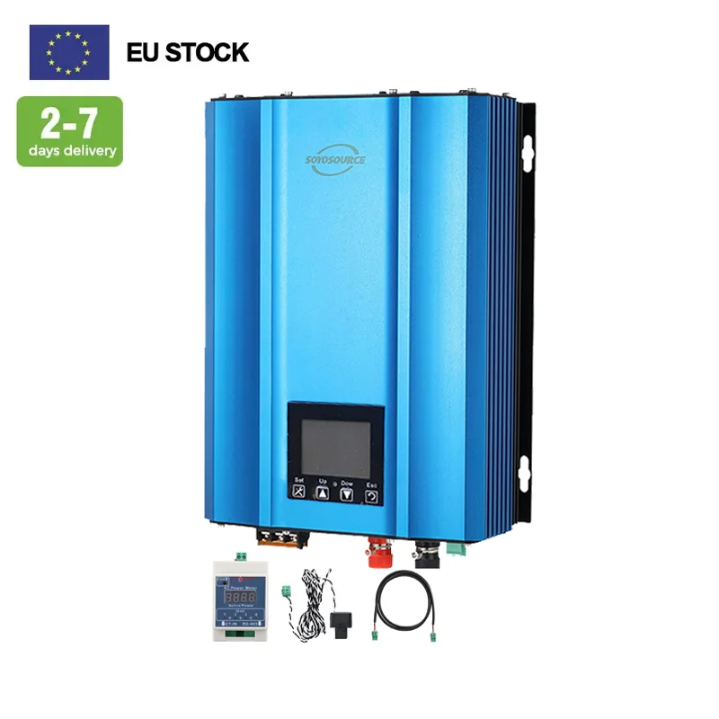ЖК-дисплей 1000 Вт 1200 MPPT Солнечный на сетке инвертор DC24V36V48V72V96V к AC110V AC230V может работать как солнечных батареях так и