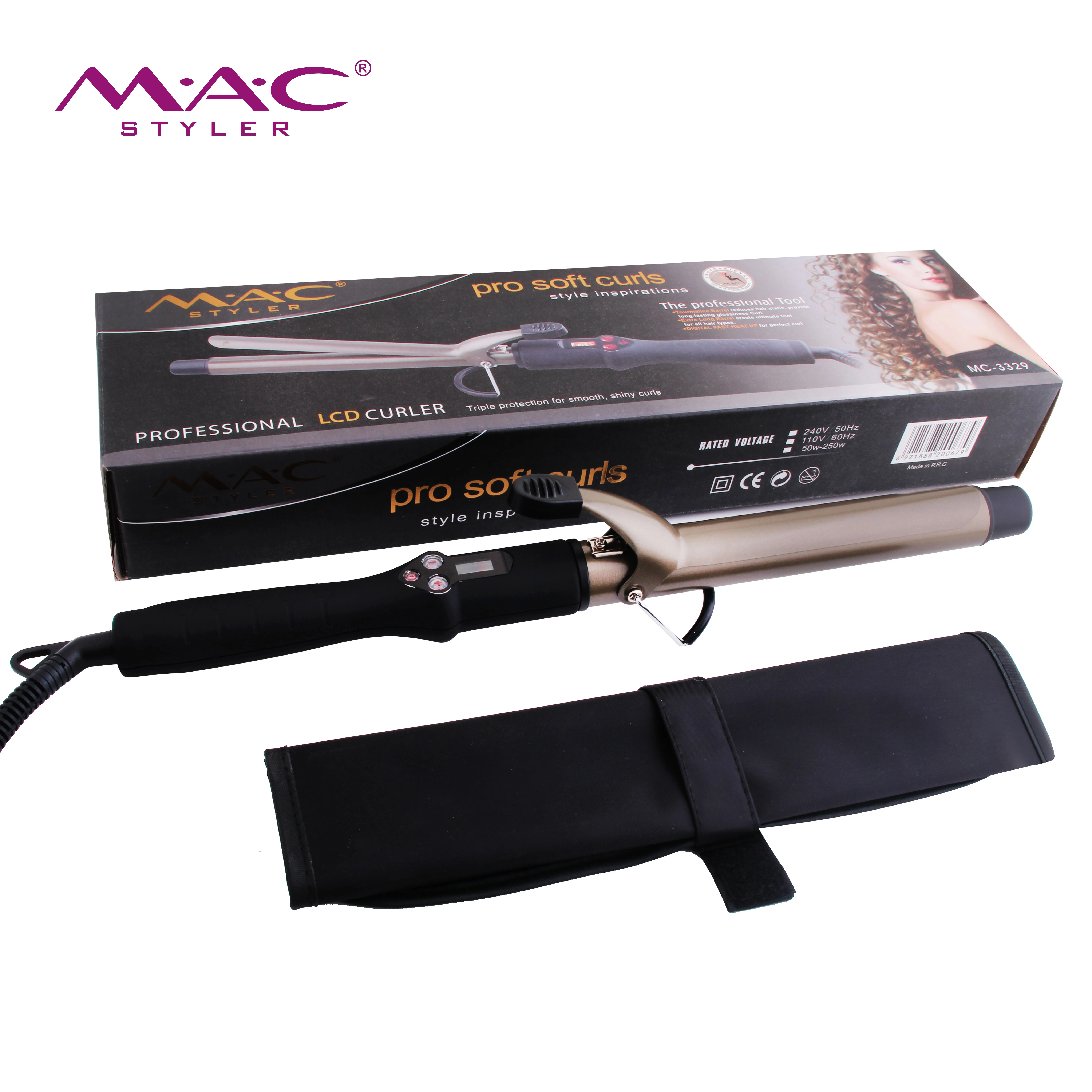 Home Use  Big Wave Curler Hair Curling Iron Machine Pro Fast MCH Heating  Curls Air Hair Curler