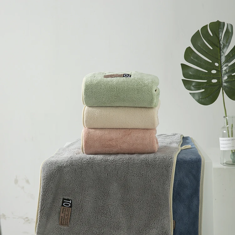 Custom  Manufacturers Wholesale Multi-Functional Coral Velvet Towels Bath Hotel Towel Sets