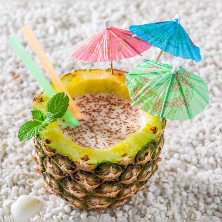 Drink Party Umbrella Cocktail Pick Parasol Toothpicks Fruit Picks 144PCS