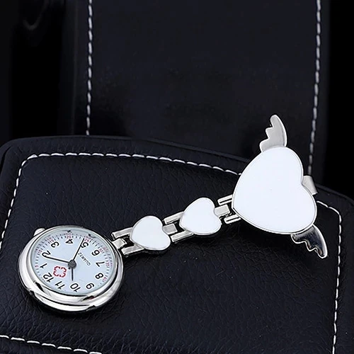 Wholesaler Fashion Women Lady Cute Love Heart Quartz Pocket Watch For Girls Gift Fob Brooch Nurse Watch