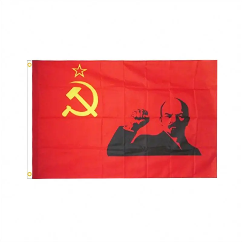 Wholesale 3*5 Ft Russia Flags 100% Polyester No Fade Union Of Soviet Socialist Republics USSR Flag