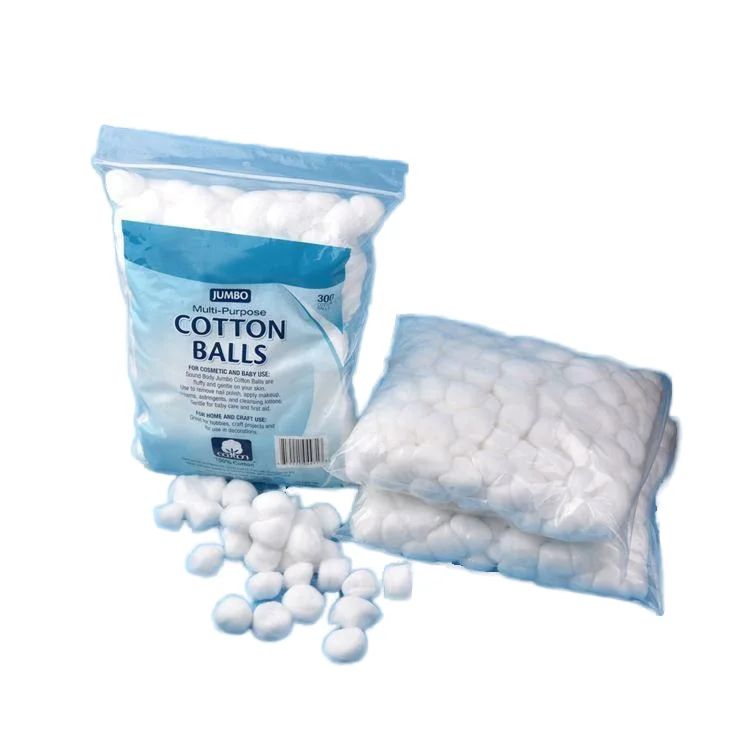 1000-Piece 2-Inch Cotton Balls Brown and Red Micro Candy Faces Class I Ultraviolet Light Disinfecting Instruments