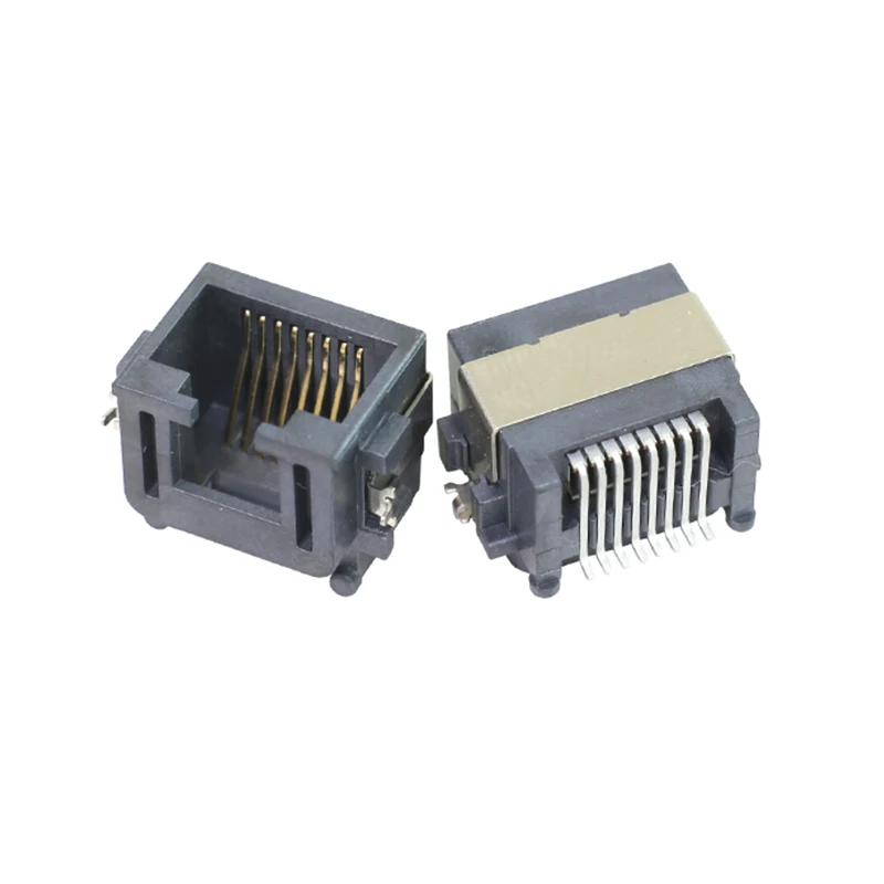 Настенная розетка RJ45 с платой 8,6 мм SMT PCB со светодиодной лампой RJ45 LCP black LP/N 109010101 водонепроницаемый разъем Ip68