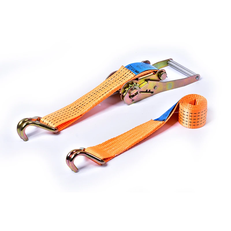 
Wholesale 50mm Ratchet Tie Down Strap Cargo Lashing Strap With Double J Hooks 