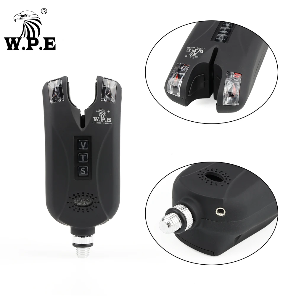 W.P.E 4+1 Carp Fishing Bite Alarm Set Alert Luminous LED Fishing Indicator Electronic European Carp Fishing Tackle Accessories