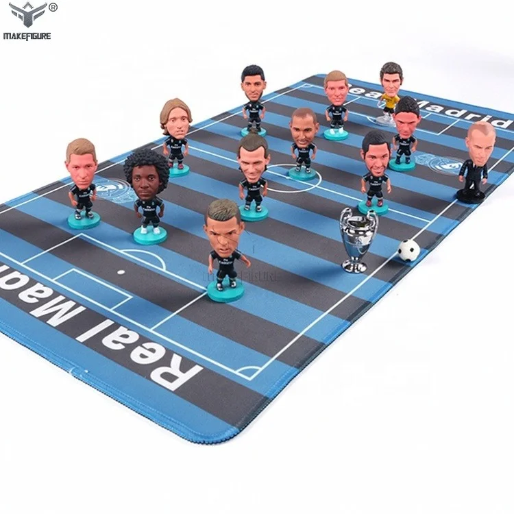 custom football player pvc figurine with gameboard, custom made human pvc miniature, 3D board game miniature figure