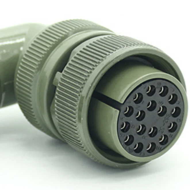 Hot Sale Servo motor plug GIET motor side power connector 20-29 17pin waterproof connect MS-5015 circular right angle connector