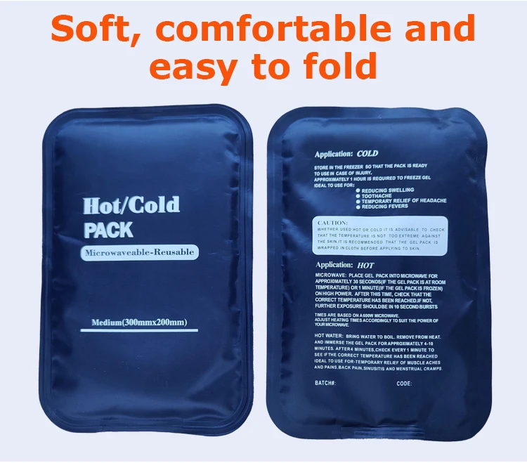 High Quality Blue Red Body Medical Therapy Health Care Reusable Ice Gel Hot Cold Packs